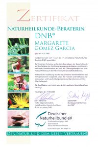 Zertifikat Naturheilkunde-Beraterin DNB